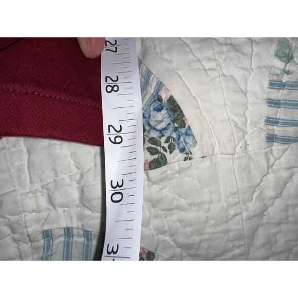 RED ENGINE ORIGINAL VINTAGE DENIM CURRANT DARK RED SUBTLE PATTERN JEANS 29 Y2K - Picture 8 of 8